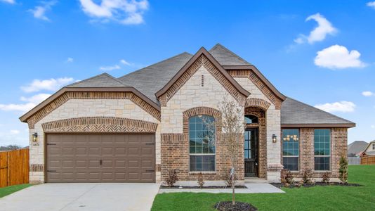 Elevation B with Stone | Concept 2671 at Mockingbird Hills in Joshua, TX by Landsea Homes