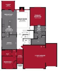 Beazer Homes Whitewing Trails Avalon Floorplan.