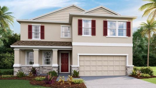 New construction Single-Family house 5915 Silver Feather Way, Palmetto, FL 34221 Coral- photo 0