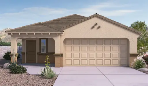 New construction Single-Family house 10185 N Ferox Dr, Marana, AZ 85653 plan H30c F - image