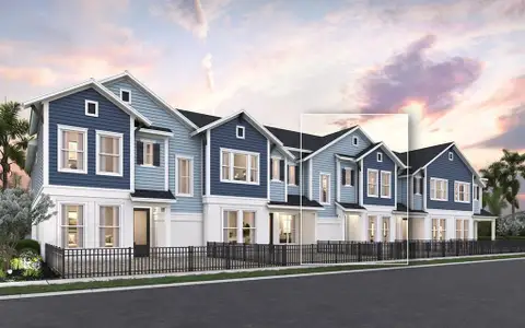 New construction Townhouse house 3578 Caspian Chervil St, Wesley Chapel, FL 33543 - image