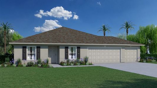 New construction  house 589 Hallcrest St Sw, Palm Bay, FL 32908 plan Sylvester - image