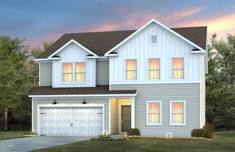 New construction Single-Family house 1132 Lancashire Grove Pl, Willow Spring, NC 27592 plan Mitchell - image