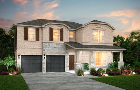 New construction Single-Family house 16800 Bustillos Pass, Manor, TX 78653 plan Albany - image