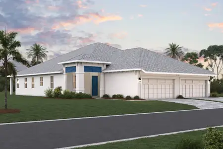 New construction Duplex house 8015 Seaflower Pkwy, Bradenton, FL 34210 plan Topaz - Villas - image