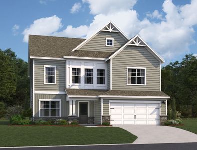 New construction Single-Family house 136 S. Harvest Ridge Way, Clayton, NC 27577 Jordan Homeplan- photo 0