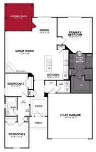 Beazer Homes Goodland Baxter Floorplan.