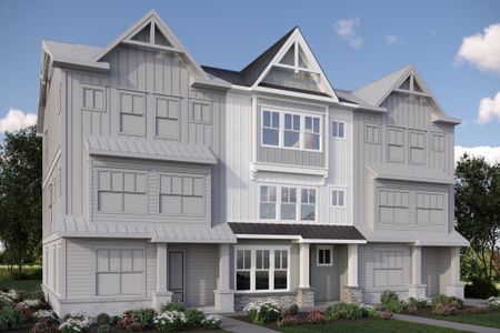 New construction Townhouse house 2420 Adrift Rd, Fuquay Varina, NC 27526 plan Cora - Midtown Collection - image