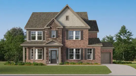 New construction Single-Family house 4535 Manning Dr, Cumming, GA 30028 plan Ashland With Basement - image