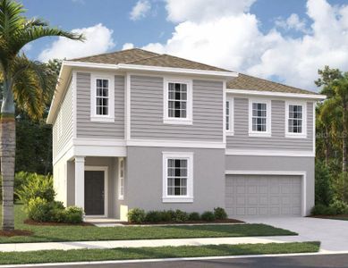 New construction Single-Family house 5739 Cattle Ranch Drive, Saint Cloud, FL 34771 Moseley Homeplan- photo 0