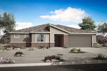 New construction Single-Family house 17444 W Saguaro Vista Dr, Surprise, AZ 85387 plan Burgundy - image