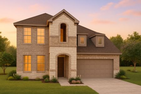 New construction Single-Family house 370 Legacy Point Dr, Sealy, TX 77474 plan Hunters Crossing Ironwood 2589 - image