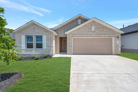 New construction Single-Family house 10112 Majestic Hawk Wy, Buda, TX 78610 plan Moscoso - Smart Series - image