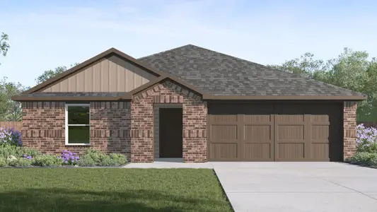 New construction Single-Family house 129 Baby Calf Roping Rd, Jarrell, TX 76537 plan Austin - image