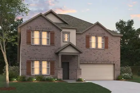 New construction Single-Family house 743 Embrace Ct, Lavon, TX 75166 plan Columbus - 40' Smart Series - image