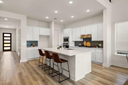 Spacious kitchen with oversized pantry