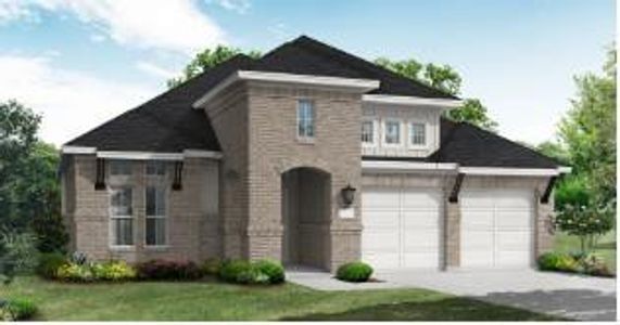 New construction Single-Family house 1409 Blue Moon Dr, Georgetown, TX 78628 Burkburnett- photo 0