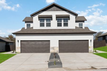 New construction Multi-Family house 445 Cross Barn Blvd, Buda, TX 78610 Duplex 1800- photo 0