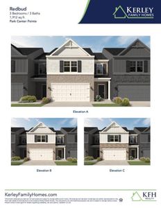 New construction Townhouse house 1195 Park Center Cir, Austell, GA 30168 plan Redbud - image