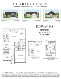 New construction Single-Family house 2409 Skara Brae Dr, Denton, TX 76205 plan Edwards - image