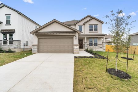 New construction Single-Family house 300 Stellar Wind Dr, Andice, TX 78628 Bennington- photo 0