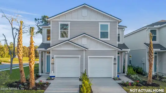 New construction Townhouse house 2718 Iron Rock Ct, Jacksonville, FL 32254 plan Greyson II - image