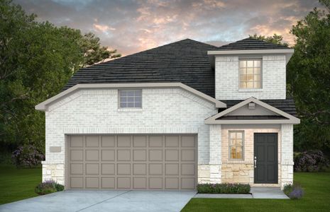 New construction Single-Family house 15130 Canyon Rapids Road, Conroe, TX 77302 Gustine- photo 0