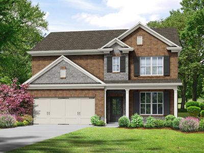 New construction Single-Family house 1142 Burgundy Drive, Griffin, GA 30223 Baxley B- photo 0