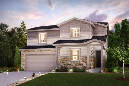 New construction Single-Family house 932 Columbia St, Johnstown, CO 80534 plan Powell - image