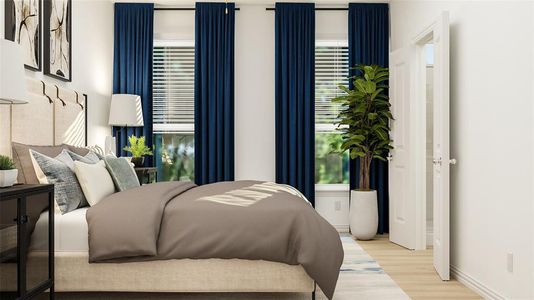 Bedroom featuring light hardwood / wood-style flooring