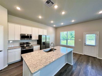 Open concept at is best- view from kitchen overlooking the dining