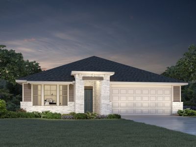 New construction Single-Family house 185 Coopers Hawk Crst, Cedar Creek, TX 78612 plan The Henderson (404) - image