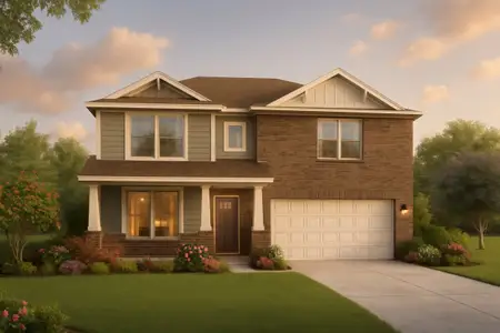 New construction Single-Family house 8423 Shyleaf Ct, Fulshear, TX 77441 plan Hawthorn II Fulshear Lakes 50s - image