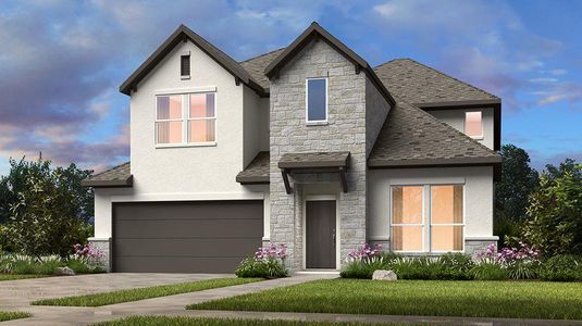 New construction Single-Family house 1909 Asti Ln, Leander, TX 78641 Bordeaux- photo 0