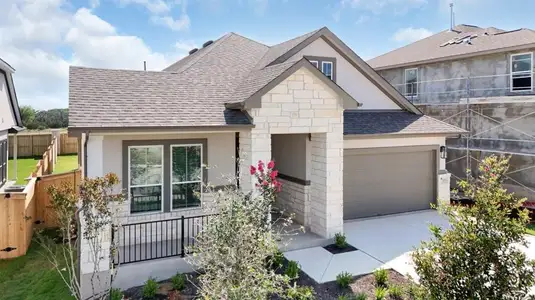 New construction Single-Family house 201 La Venta Loop, Liberty Hill, TX 78642 Lucas- photo 1 1