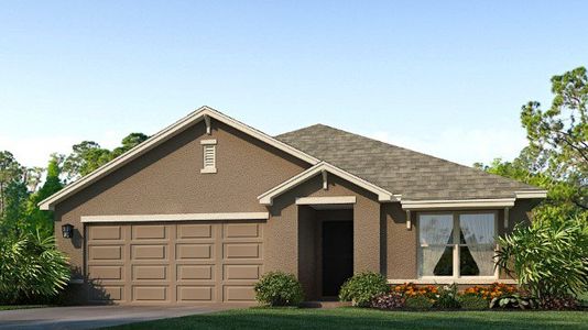 New construction Single-Family house 17790 Wheat Stack Ct, Parrish, FL 34219 plan Aria - image