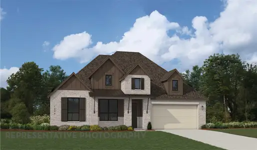 New construction Single-Family house 1513 Amanda Paige Dr, Georgetown, TX 78628 Birchwood Plan- photo 0