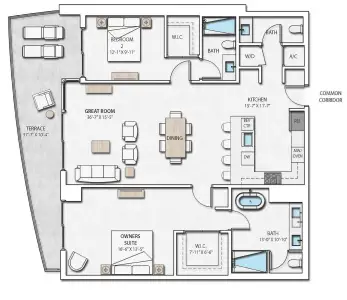 New construction Condo house 220 Lake Shore Dr, Unit 1705, Lake Park, FL 33403 - image 4