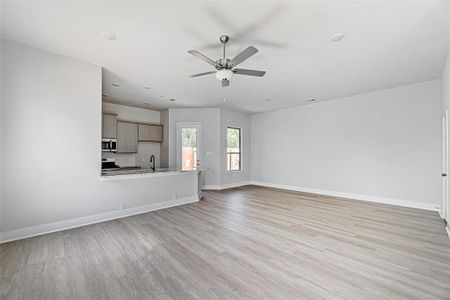 Open concept floor plan with tons of natural light