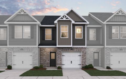 New construction Townhouse house 8397 Columbia Ct, Palmetto, GA 30268 plan Jasmine - Townhomes - image