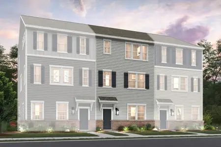New construction Townhouse house 13865 Hill St, Huntersville, NC 28078 plan Stratford - image