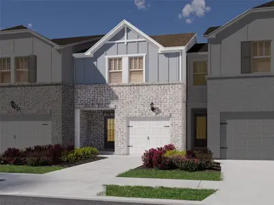 New construction Townhouse house 3388 Brooks Lake Dr, Loganville, GA 30052 - image