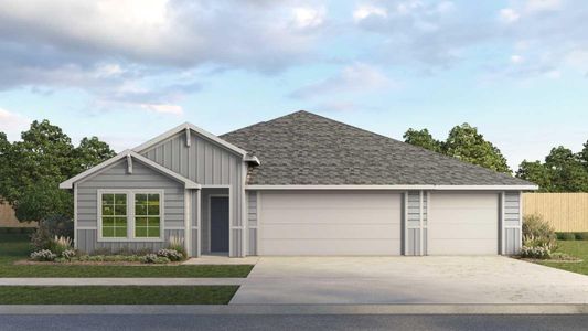 New construction Single-Family house 108 Santa Fe Trl, Cedar Creek, TX 78612 The Courtland- photo 0