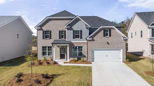 New construction Single-Family house 1658 Lacebark Elm Way, Lawrenceville, GA 30045 Savannah- photo 0