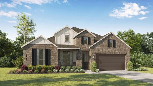 New construction Single-Family house 2020 Tobiano Trce, Georgetown, TX 78633 plan Ramsey Plan - image