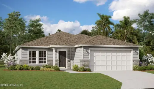 New construction Single-Family house 5816 Lagoon Cruise Wy, Jacksonville, FL 32234 plan Emory - image