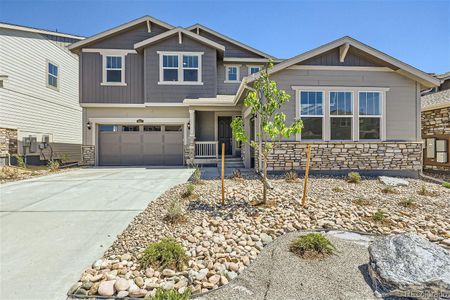 New construction Single-Family house 3857 Doubletrack Lane, Castle Rock, CO 80108 Aspen- photo 0