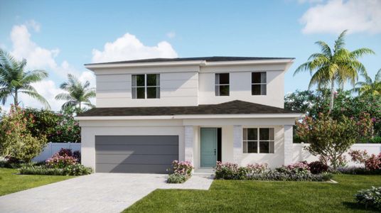 New construction Single-Family house 2005 Wandering Willow Way, Loxahatchee, FL 33470 PERIWINKLE- photo 0