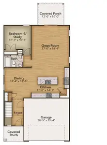 New construction Single-Family house 124 Railcar Wy, Clayton, NC 27520 plan The Holly - image 3