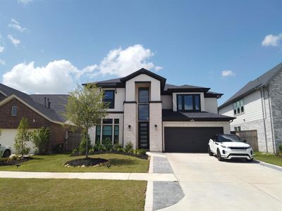 New construction Single-Family house 31422 Beacon Cove Trl, Fulshear, TX 77441 Linz- photo 0